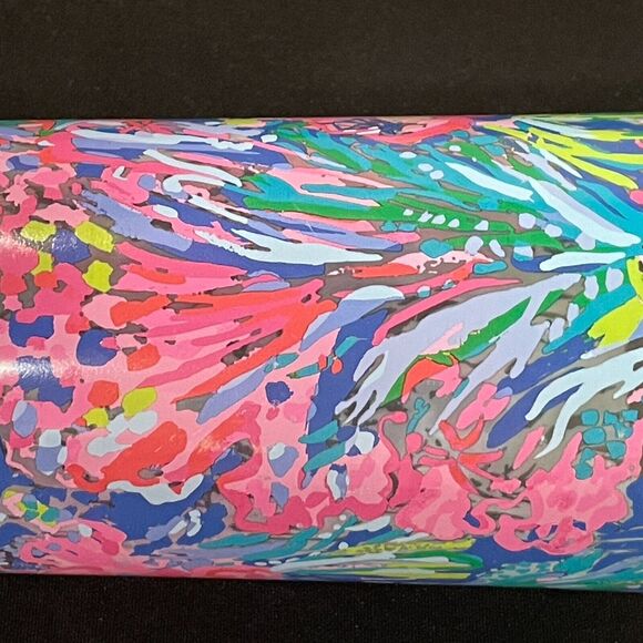 ~ Lilly Pulitzer 2 Blue Floral Hidden Lion Mugs Gold Handles+Pink Floral Tumbler - Picture 6 of 16